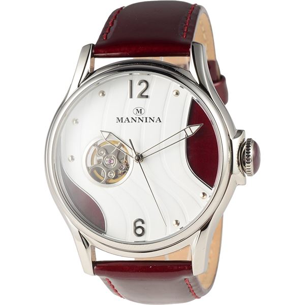 MANNINA(マンニーナ) 腕時計 MNN004-03 メンズ 正規輸入品 レッド|arupi