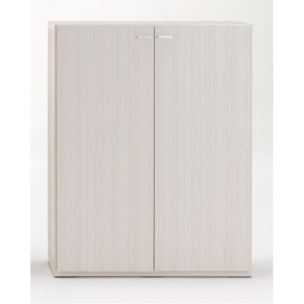 フナモコ 日本製 リビングシェルフ 木目 ホワイトウッド KFS-90 本棚 楽天市場】リビングシェルフ 扉付き 【幅90×高さ113.8cm】 ホワイト