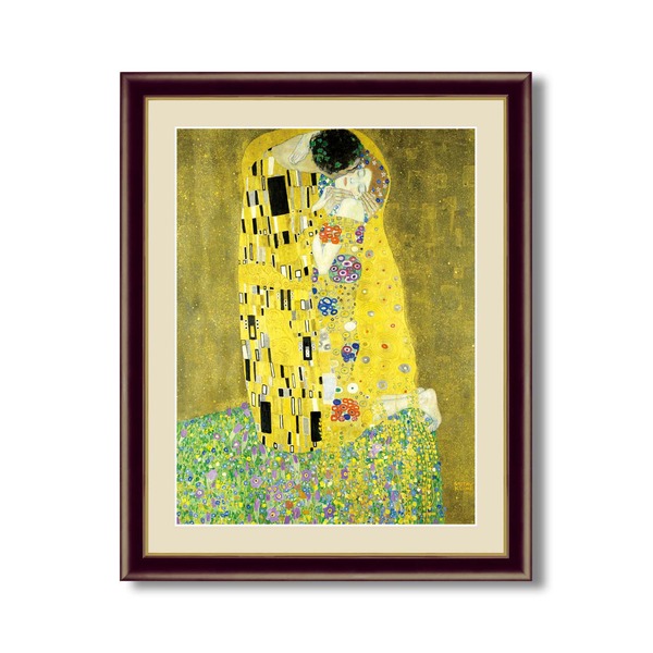 楽天市場】【グスタフ・クリムト 接吻】絵画 アート 額装