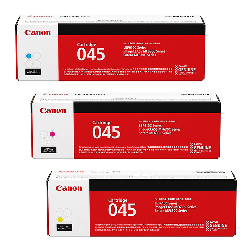 CANON/キャノン トナーカートリッジ045 CRG-045CYN/CRG-045MAG/CRG-045YEL シアン・マゼンタ・イエロー 3色セット メーカー純正品 【沖縄・離島 お届け不可】|歩人 web店