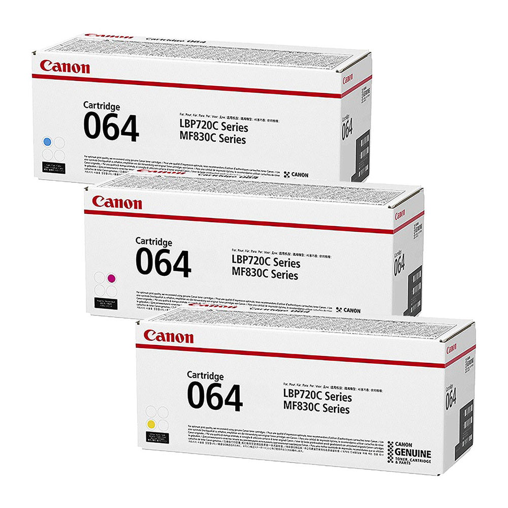 CANON/キャノン トナーカートリッジ064 CRG-064CYN/CRG-064MAG/CRG-064YEL シアン・マゼンタ・イエロー 3色セット メーカー純正品 【沖縄・離島 お届け不可】｜歩人　web店