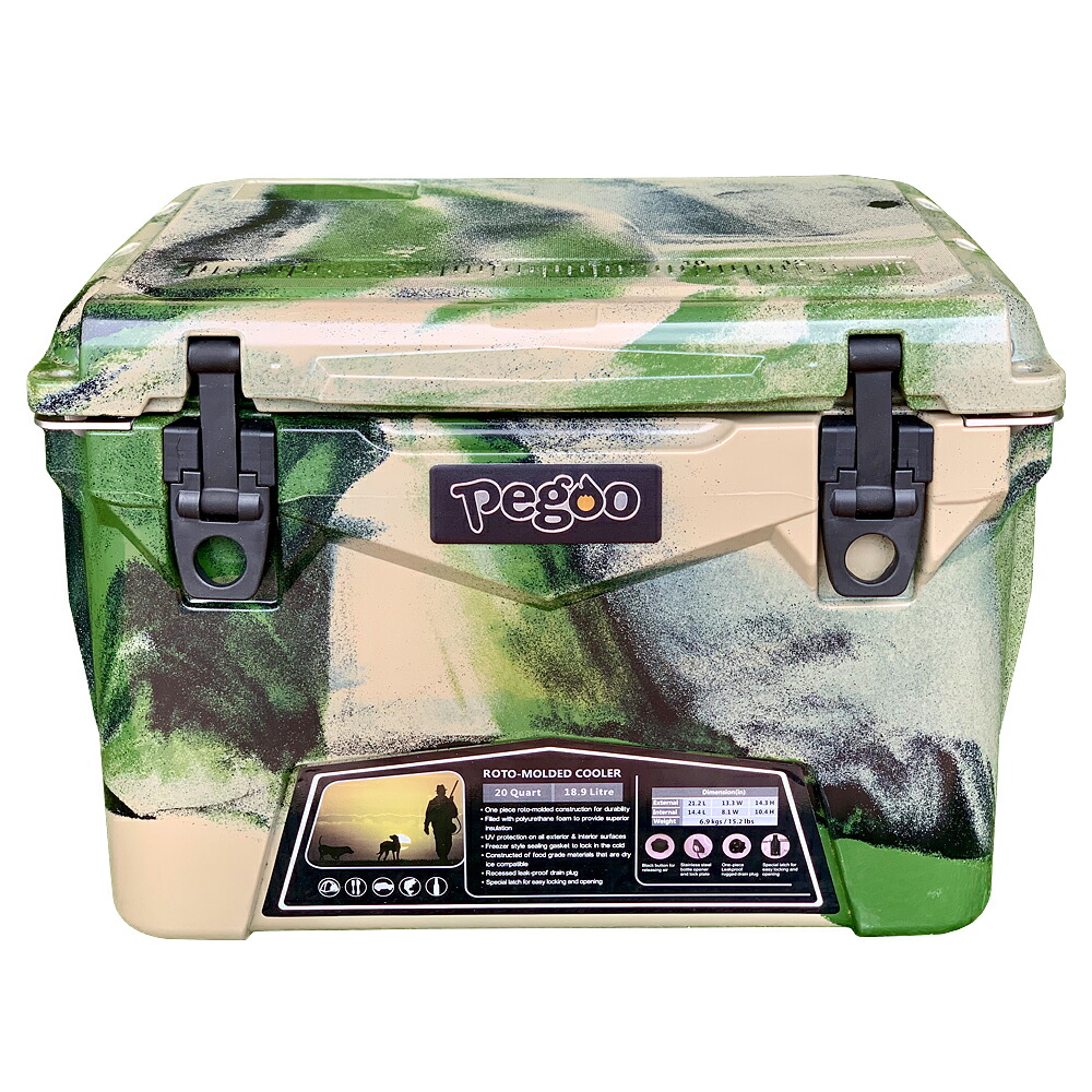楽天市場】アイスランド クーラーボックス 20QT（18.9L） グリーンカモ 