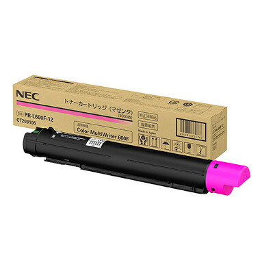 NEC/日本電気 PR-L600F-12/PRL600F-12 トナーカートリッジ マゼンタ メーカー純正品 【沖縄・離島 お届け不可】｜歩人　web店