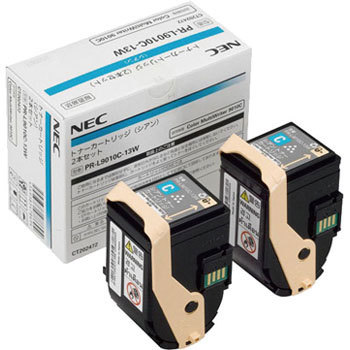 【2本セット】NEC/日本電気 PR-L9010C-13W トナーカートリッジ シアン メーカー純正品 【沖縄・離島 お届け不可】