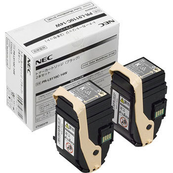 NEC/日本電気 【2本セット】 PR-L9110C-14W/PRL9110C-14W トナーカートリッジ ブラック メーカー純正品 【沖縄・離島 お届け不可】