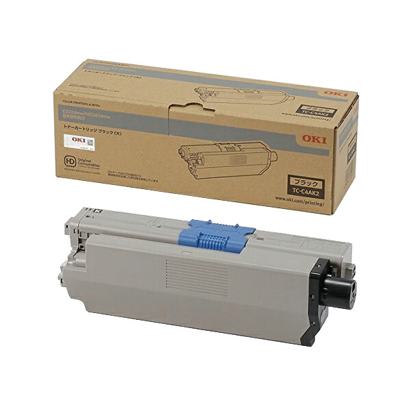 OKI/沖データ TC-C4AK2 / TCC4AK2 トナーカートリッジ ブラック（大） メーカー純正品 【沖縄・離島 お届け不可】