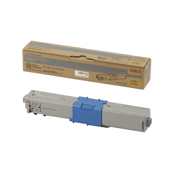 OKI/沖資料 TC-C4AY1 / TCC4AY1 トナーカートリッジ 黄色 製造業者完全無欠品 【沖縄・離島 お届け不可】