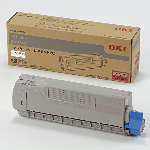 OKI/沖データ TC-C4DM2/TCC4DM2 トナーカートリッジ マゼンタ（大） メーカー純正品 【沖縄・離島 お届け不可】