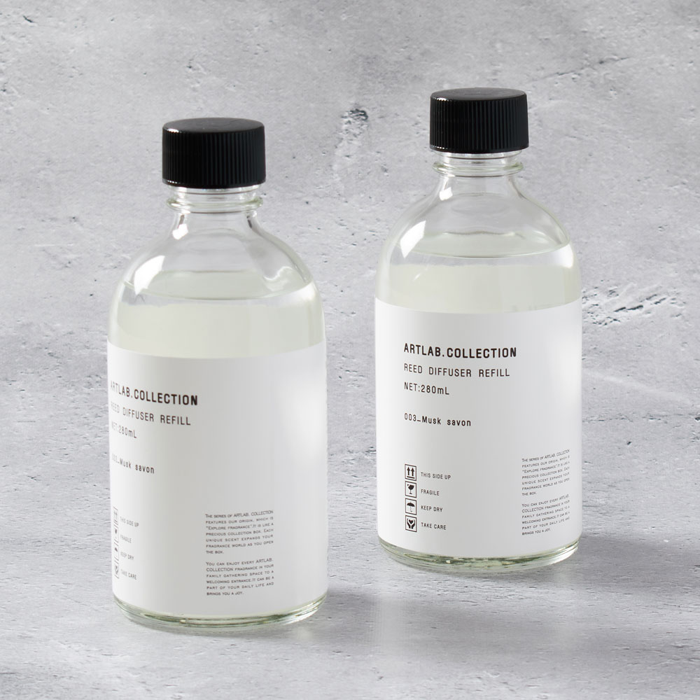 ARTLAB.COLLECTION リードディフューザー オイルレフィル【Musk savon】×２個 アートラボコレクション / ARTLAB. / リードディフューザー / ルームフレグランス / 詰め替え用 / オイル / ギフト / 280ml 【沖縄・離島 お届け不可】