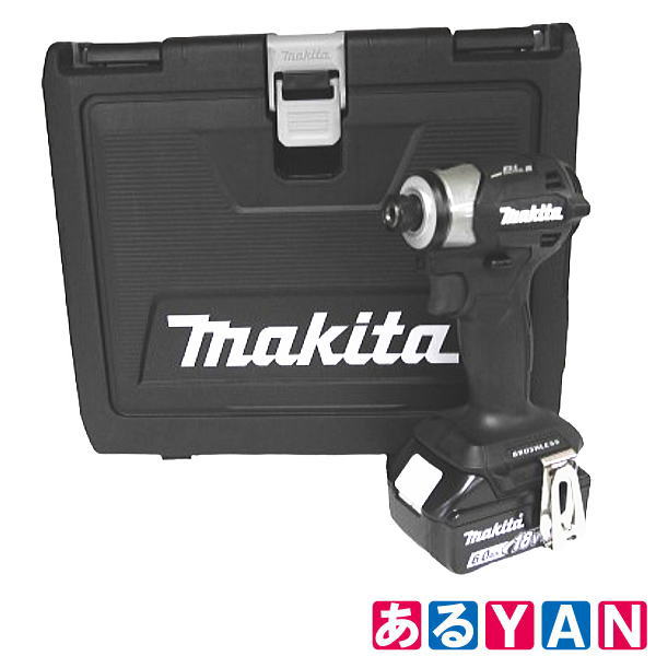 [新品] マキタ 充電式インパクトドライバー TD173DRGXB 黒 18V 6.0Ah BL1860B バッテリ 2個・充電器 DC18RF・ケース付