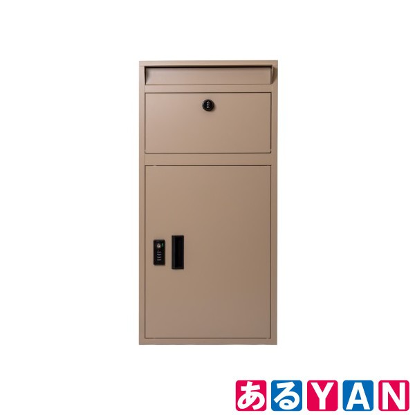 【メーカー直送】多機能宅配ボックス DooS -ドース- SKJ-TB95P ベージュ ポスト一体型 郵便ポスト 大容量140L ダイヤルキー ゼロリターンキー 置き配