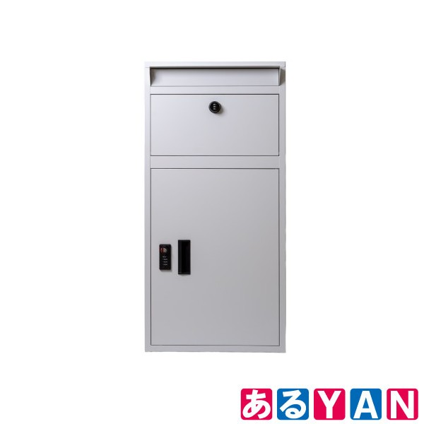【メーカー直送】多機能宅配ボックス DooS -ドース- SKJ-TB95P ライトグレー ポスト一体型 郵便ポスト 大容量140L ダイヤルキー ゼロリターンキー 置き配｜あるＹＡＮ