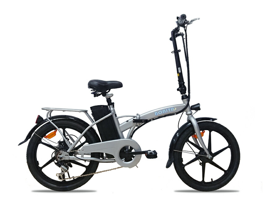 36V版 大容量リチウムバッテリー搭載 モペット型 電動自転車 ボニータ20 BONITA20 20インチ 折り畳み可能 シマノ製6段変速