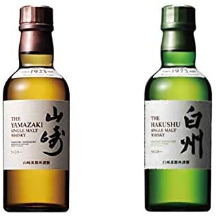 【楽天市場】サントリー シングルモルト 山崎＆白州（共に180ml） 飲み比べ2本セット：アルボ