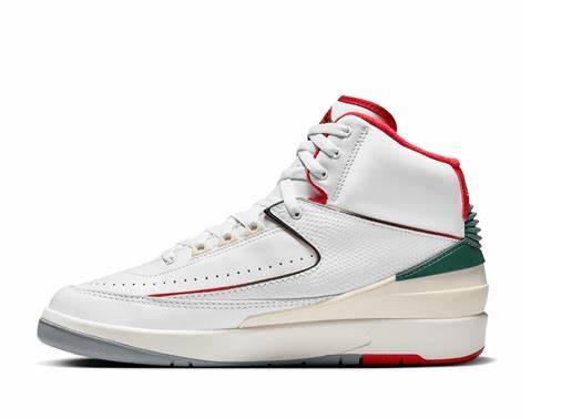 A新品 25.0cmナイキ エア ジョーダン レトロGS DQ8562-103 JORDAN BRAND AIR JORDAN 2 RETRO GS WHITE/LUCKY GREEN-SAIL-LT
