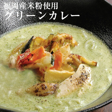 楽天市場 グリーンカレー 2食入 中辛 小麦不使用 グルテンフリー レトルト 福岡県産 メール便 朝ごはん本舗