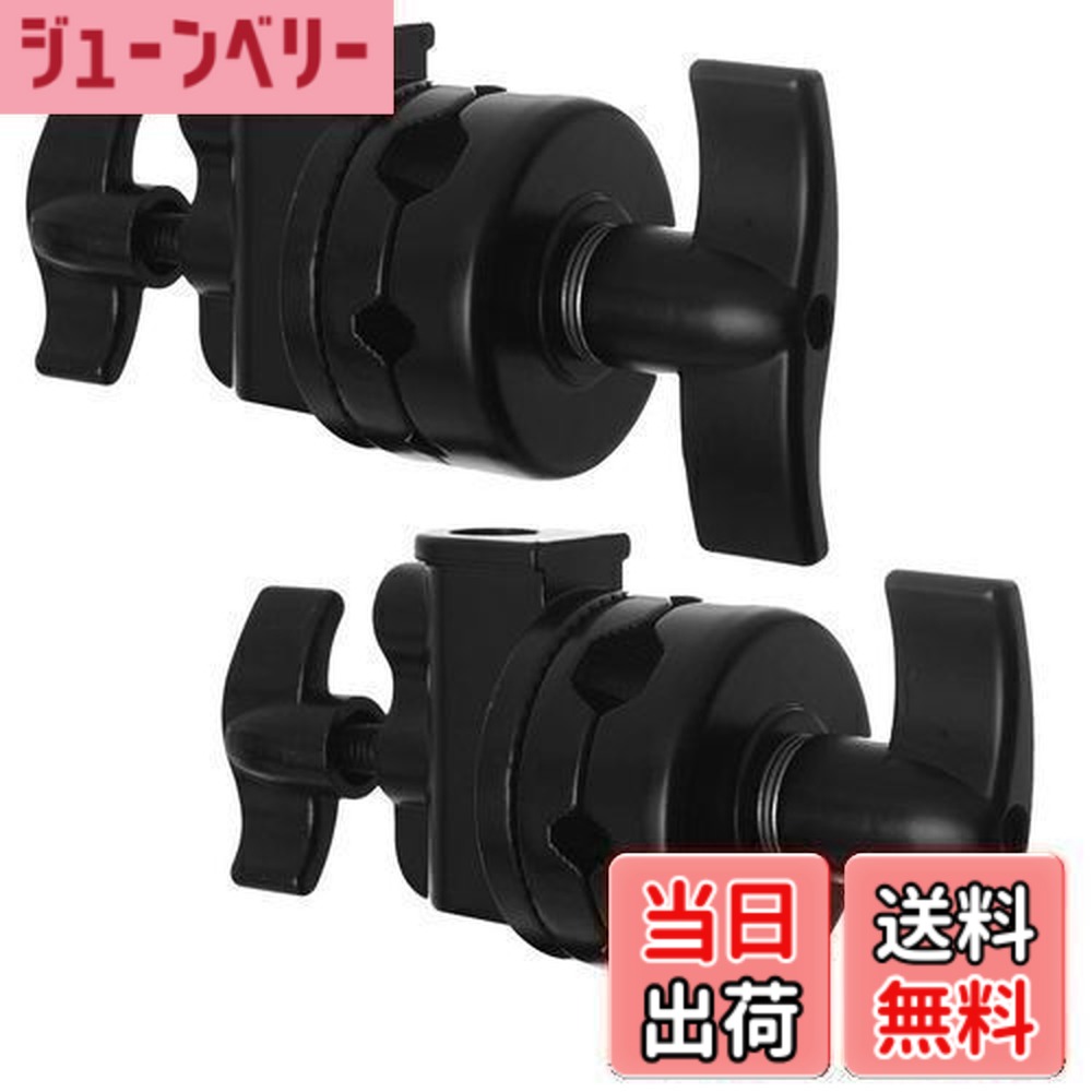 【貨物輸送無料】Selens グリップヘッド スイベルヘッド 多役立つことヘビーデューティー 2.5インチ アダプタ C照明ランプ 点火装置照明ランプ もっけの幸い手 他の映画化計器相応う 1/2 1/4 3/8 5/8in相応う 2点仕掛ける 黒いこと