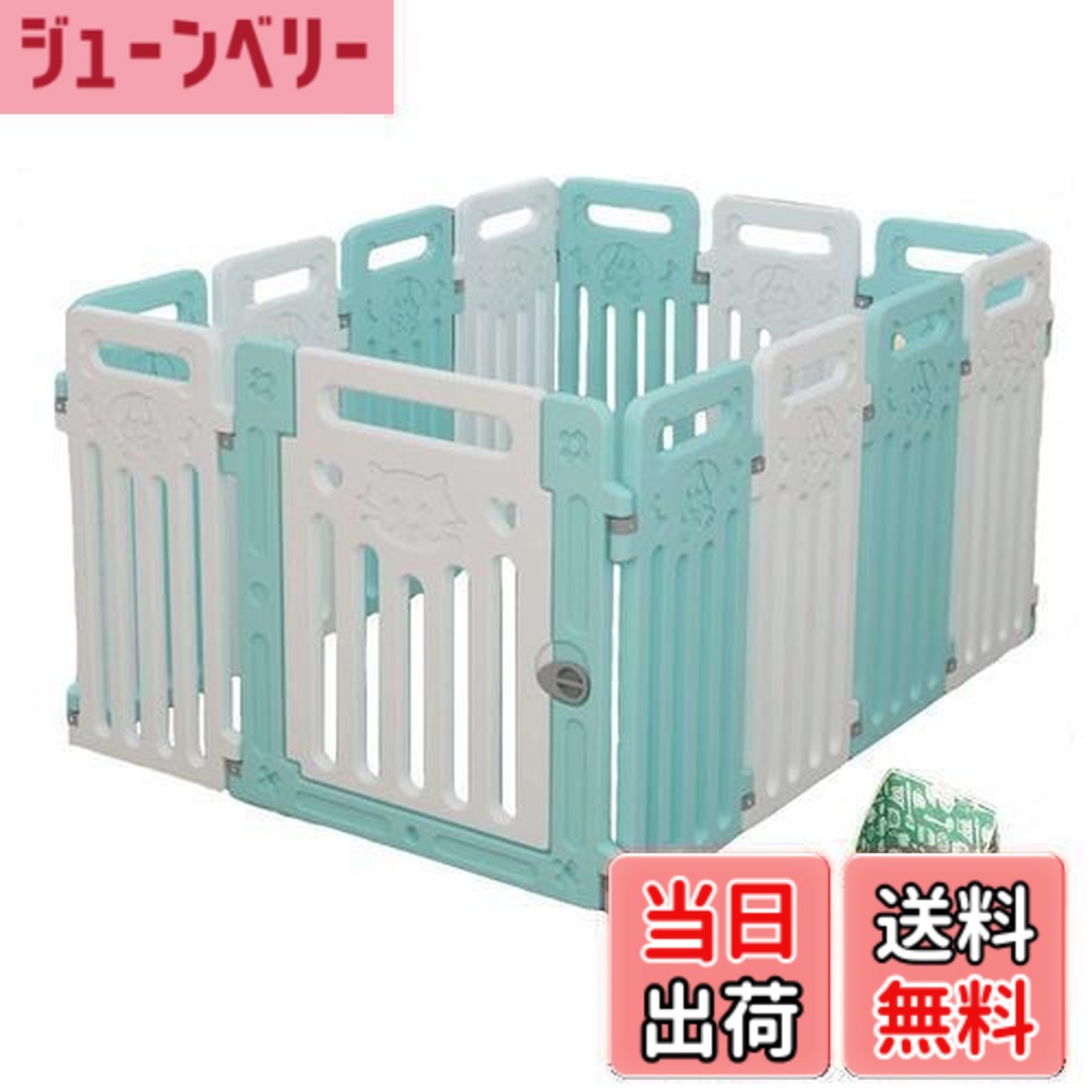【送料無料】ペットフェンス 中大型犬用 ペットフェンス 全成長期使用可 ドア付き DIY ゲージ ペット柵 室内 ドッグ カタチ変更可 折り畳み式 簡単組み立て 工具不要 ペット用ハイゲート 脱走防止柵 軽量 持ち運び便利|ジューンベリー店