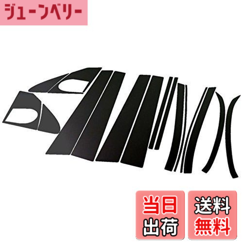 【送料無料】BRIGHTZ カローラフィールダー 120系 超鏡面ブラックメッキピラーパネルカバー 16PC バイザー無し用 【 PIL-BLA-161 】 4982|ジューンベリー店