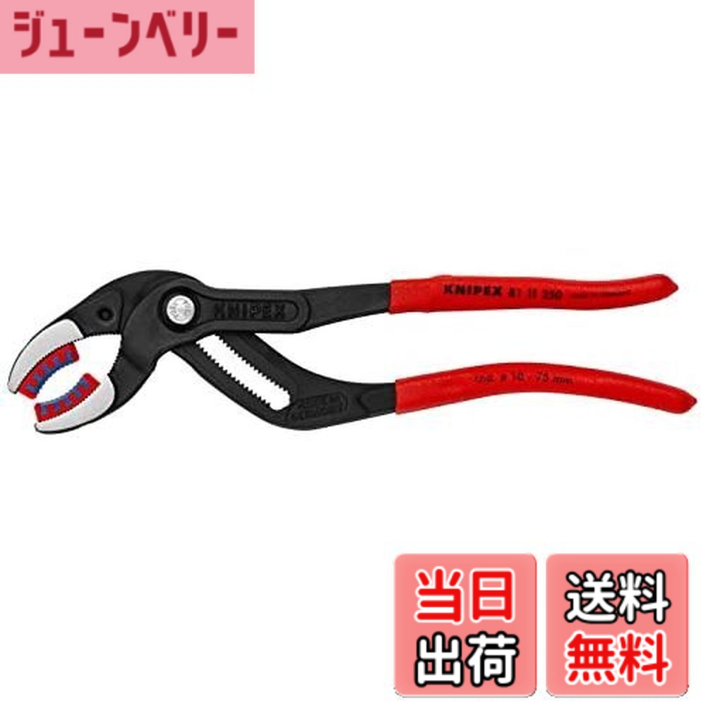 【送料無料】KNIPEX パイププライヤー プラスチックアゴ付（SB） 8111-250