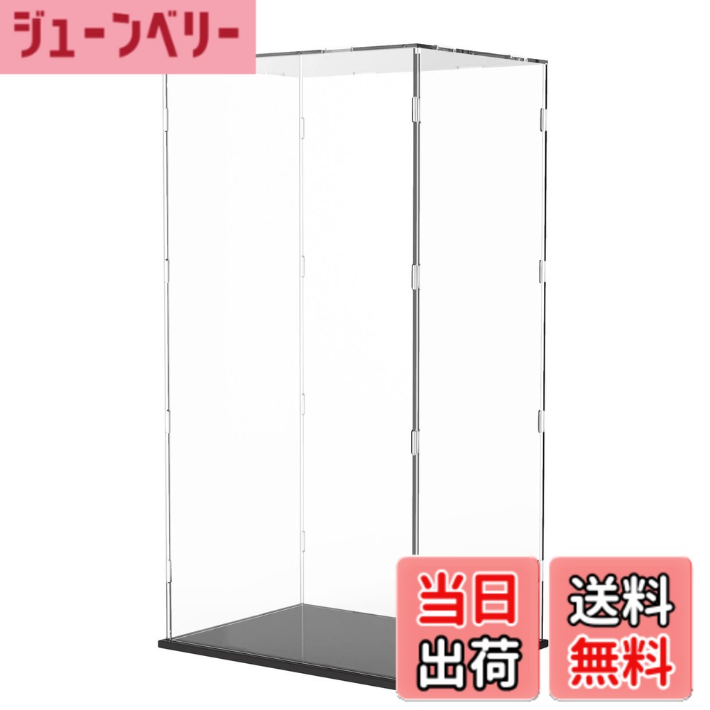 【送料無料】Duvinin ディスプレイケース フィギュアケース コレクションケース アクリル製 1000%bearbrick ベアブリック （幅40 x 奥行30 x 高さ75cm,台座黒）