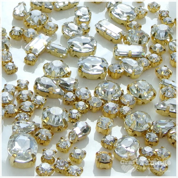 楽天市場】小粒なガラスが可愛い クリアガラスストーンチェーン 約60cm