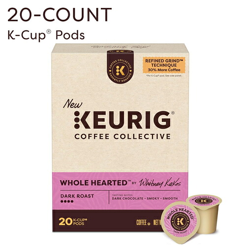【送料無料】キューリグ KCUP Kカップ コーヒーコレクティブ Whole Hearted ダークロースト コーヒー 20個入り アメリカ 海外