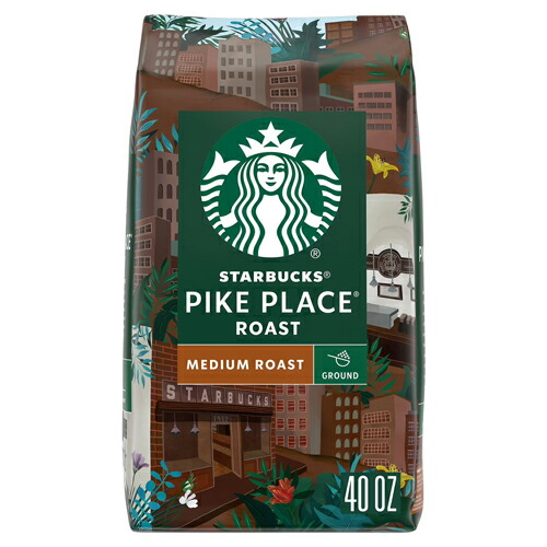 【送料無料】スターバックス Starbucks パイクプレイス ミディアムロースト グラウンドコーヒー 粉コーヒー 1.13kg【お徳用大量パック】アメリカ 海外