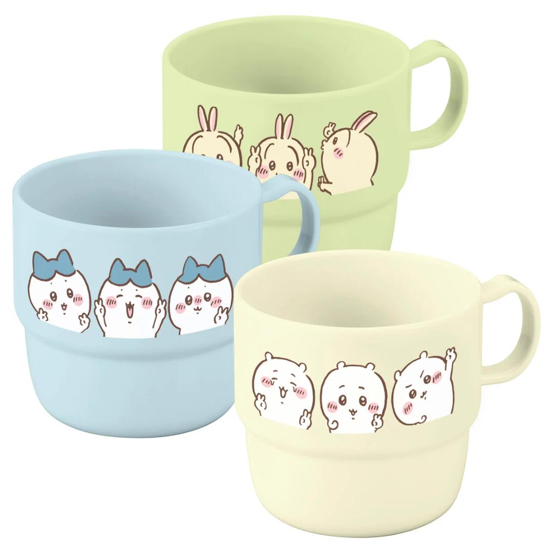 楽天市場】OK【ちいかわ コップ 3個セット ピース柄 PT-6 148019