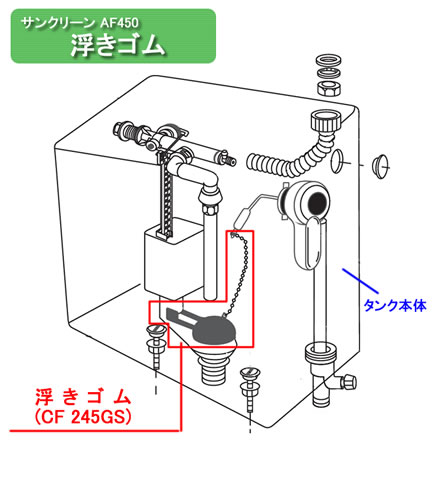 楽天市場】【公式店】フィルバルブ ボールタップ サンクリーン 交換用部品 CF1388RBT : アサヒ衛陶【公式】 楽天市場店