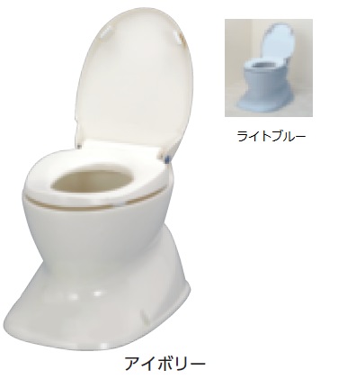 アロン化成 安寿 腰掛便座 簡易設置型洋式トイレ サニタリエース HG 据置式 介護商品 534-123 アイボリー 534-124 ライトブルー 住まいのトイレを工夫して使う