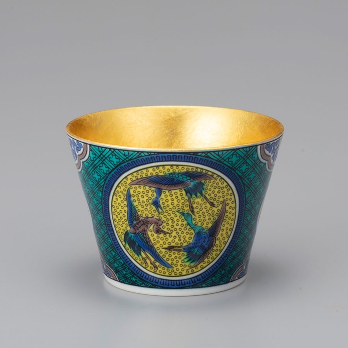 箔一 九谷焼 吉田屋フリーカップ 金箔 磁器 猪口 ぐい呑 おちょこ デザートボール 日本製 海外ギフト 敬老の日 お正月