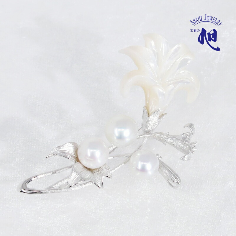 楽天市場】パール 真珠 ブローチ あこや真珠 リボン 7mm 7.5mm シルバー和珠 天然 自然 SILVER JAPANESE PEARL  BROOCH 高品質 ギフト プレゼント 贈り物 レディース フォーマル カジュアル 送料無料 無料ラッピング 品質保証書付き 旭ジュエリー  帝国ホテル : 旭ジュエリー