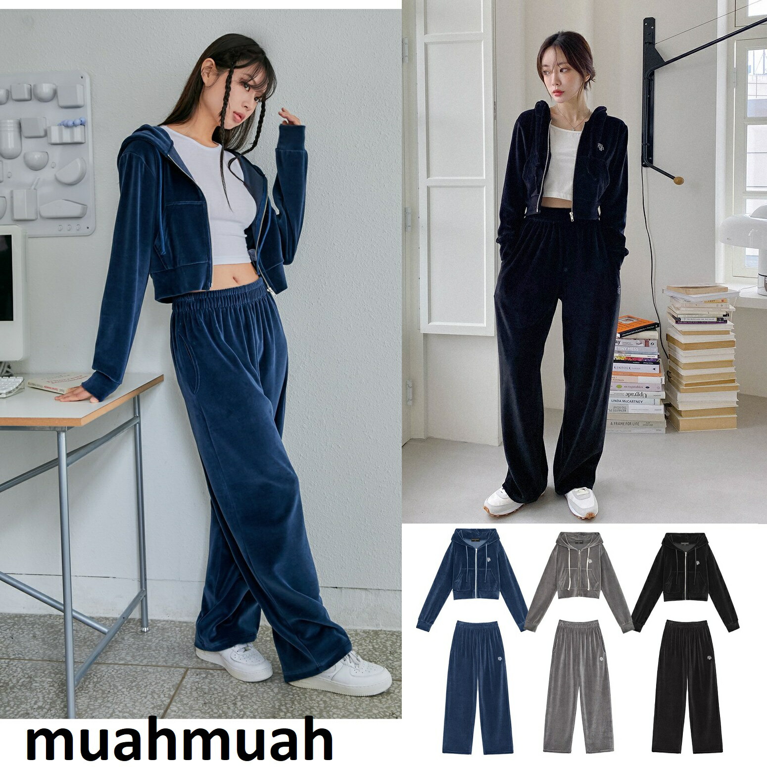 楽天市場】【正規品】 muahmuah セットアップ パーカー LOGO