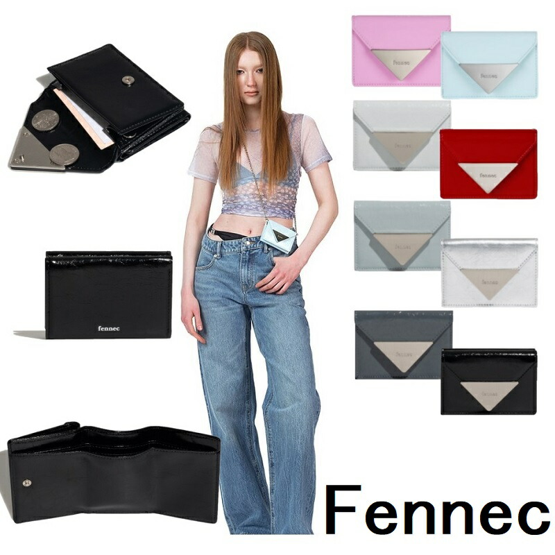 楽天市場】[FENNEC] クリンクル ハーフムーン ミニウォレット