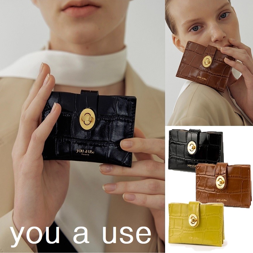 [you a use] Roto Wallet - Croc 3Color ウォレット ミニ財布 クロコデザイン 韓国ブランド シンプル おしゃれ レディース メンズ 新作 人気 プレゼント トレンド 3色｜あさひみ