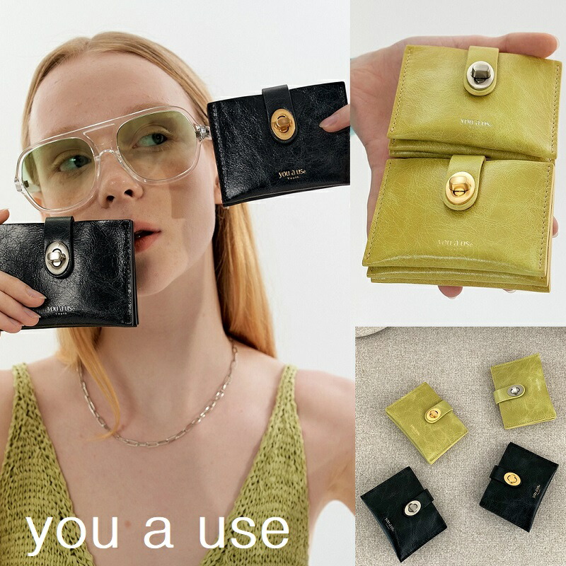 [you a use] Roto Wallet - Crack 2Color ウォレット ミニ財布 クラック柄 韓国ブランド シンプル おしゃれ レディース メンズ 新作 人気 プレゼント トレンド 2色｜あさひみ 9,044円