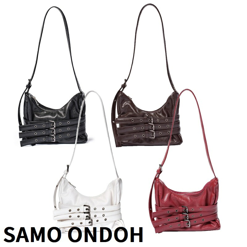 [SAMO ONDOH] rio belt mug bag M goat 4Color マグバッグ ゴートレザー ベルトデザイン 韓国ブランド シンプル おしゃれ レディース メンズ 新作 人気 トレンド プレゼント 実用的 4色｜あさひみ