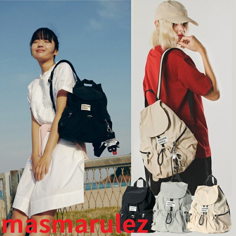 楽天市場】【韓国】MASMARULEZ Daily Backpack Black バッグ