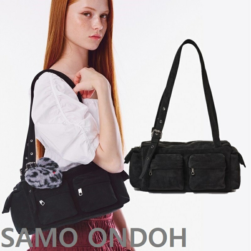 SAMO ONDOH]pocket mug bag M nappa black (SAMO ONDOH/トート