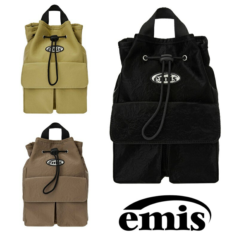 [EMIS] シアリングバックパック KHAKI / 韓国発 EMIS] シアリングバックパック KHAKI / 韓国発 バックパック
