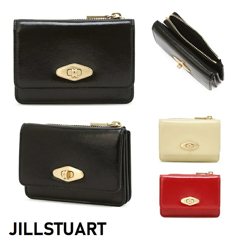 【JILLSTUART（ジルスチュアート）】SOHO ロック装飾 本革 名刺・カードケース 3色展開 韓国人気 レディース シンプル おしゃれ トレンド