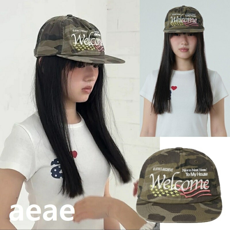 楽天市場】配送無料 [AEAE] WEB LOGO CAMO 5 PANNEL CAP