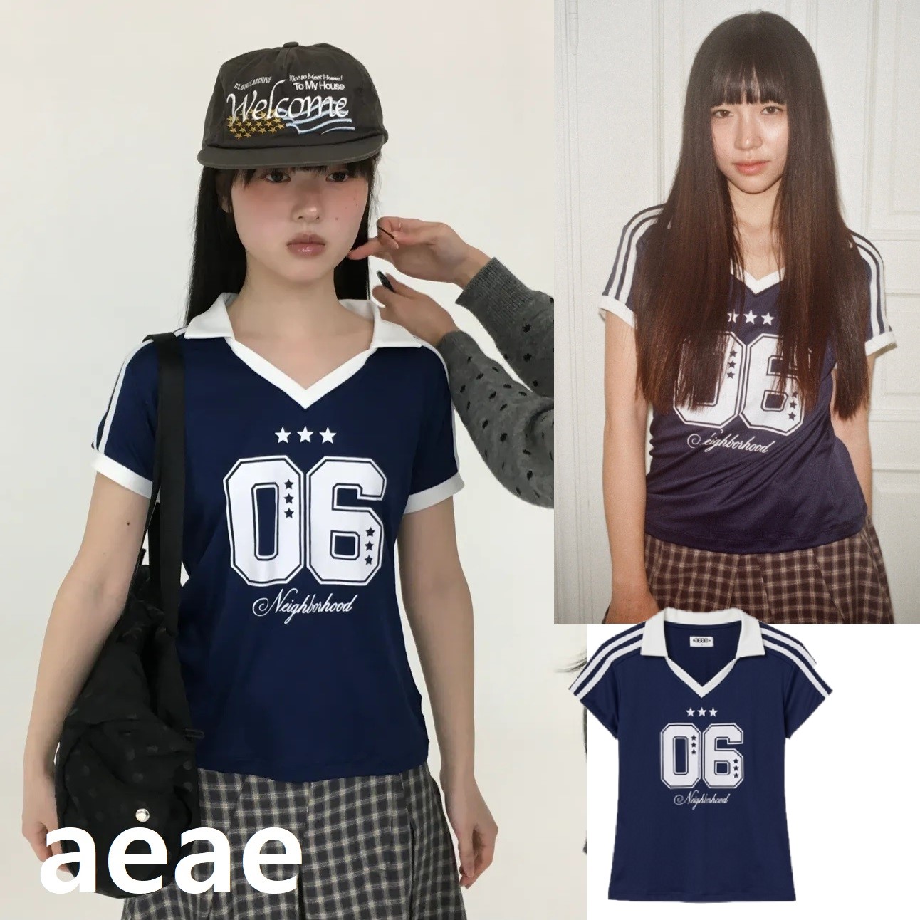 AEAE★韓国★人気★男女兼用★AEAE LOGO T-SHIRTS 半袖Tシャツ ☆AEAE☆WEB LOGO T-SHIRTS☆送料・関税込☆ (AEAE/Tシャツ