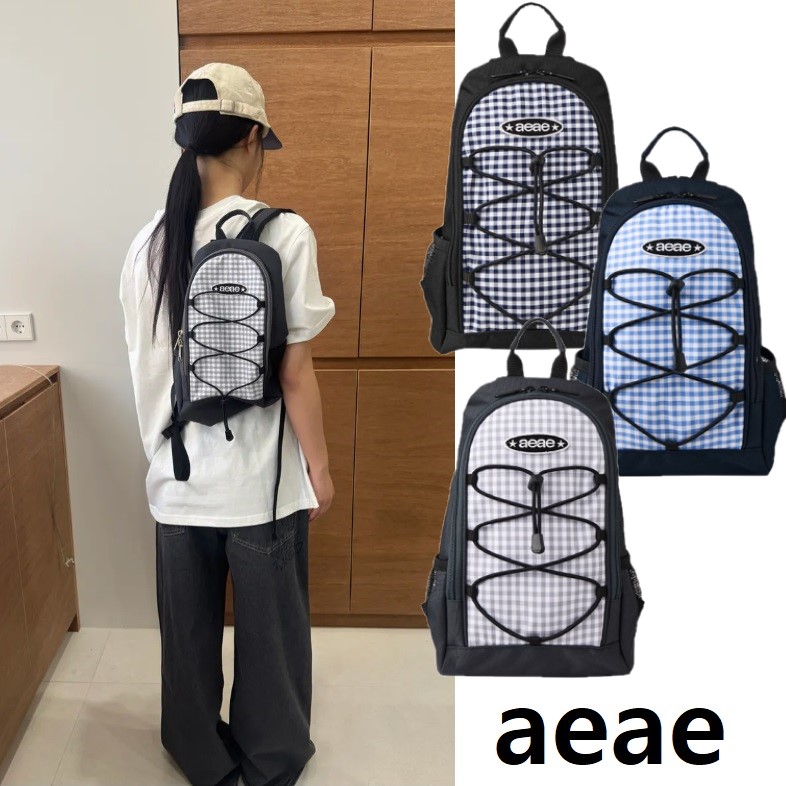 【AEAE】韓国人気★OUT POCKET DENIM BACKPACK AEAE☆韓国☆人気☆男女兼用 OUT POCKET DENIM BACKPACK 2色