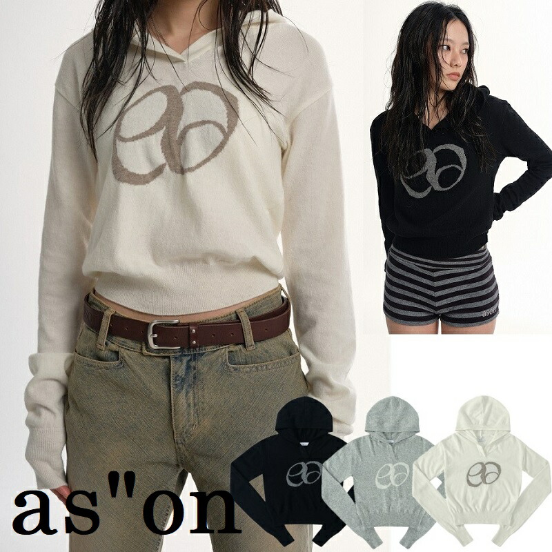 楽天市場】as”on アズオン ニット セーター PONY STRIPE KNIT トップス