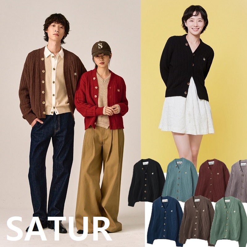 SATUR（セター）2025年新作 パロ オーバーサイズ ブークレ カーディガン クラシック 7色展開 韓国人気ファッション トレンド おしゃれ ユニセックス 高品質 軽量 韓国ブランドアイテム 14,592円