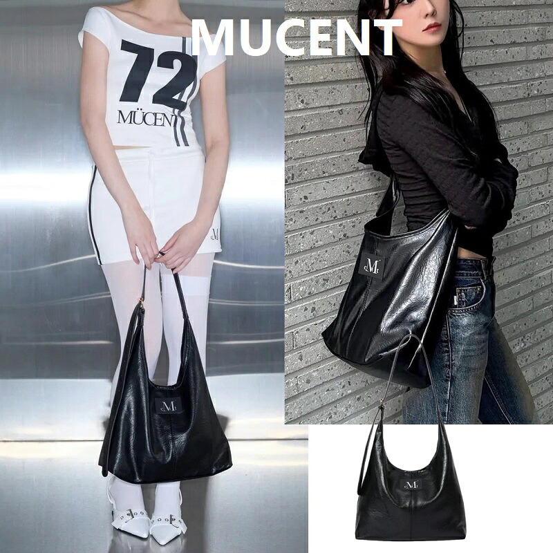 【MUCENT(ムセント)】Crescent Leather Shoulder Bagクレセント レザー ショルダーバッグ 韓国人気 ユニセックス シンプル おしゃれ カジュアル トレンド バッグ|あさひみ