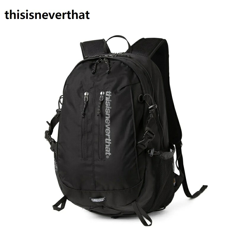 【thisisneverthat(ディスイズネバーザット)】SP バックパック 29L ブラック ユニセックス 韓国人気 軽量 カジュアル おしゃれ トレンドバッグ|あさひみ