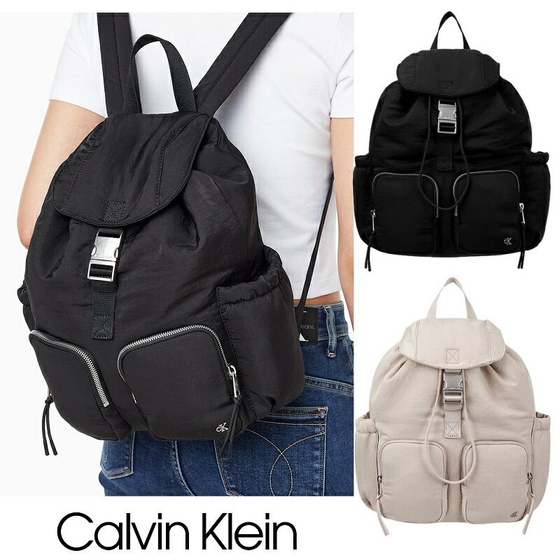 楽天市場】Calvin Klein カルバンクライン リュック BLACK CKJ CITY